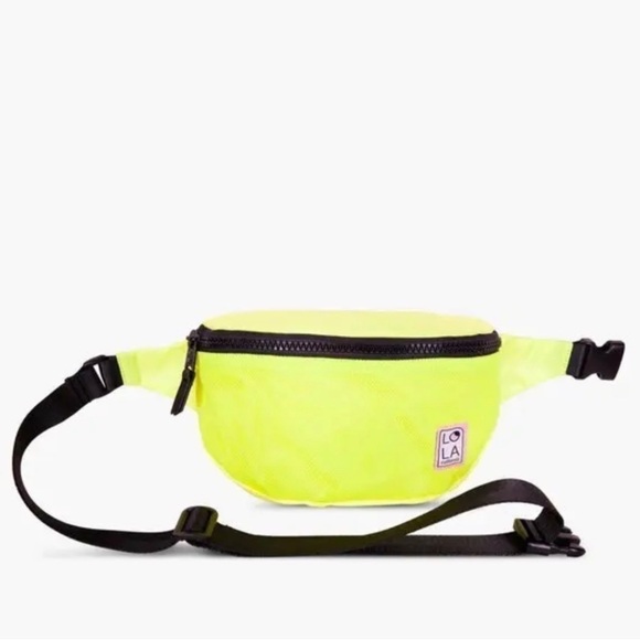 LOLA Large Moonbeam Bum Bag Neon Green or Pink main image 4